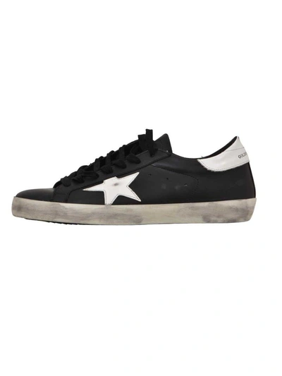 Shop Golden Goose Low-top Superstar Sneaker In Black/white
