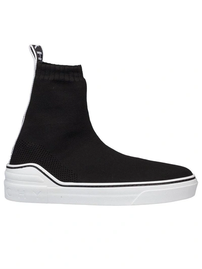 Shop Givenchy Slip-on Logo Sneakers In Black