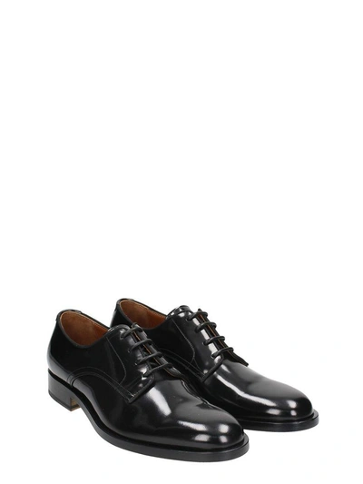 Shop Givenchy Rider Derby Black Leather Lace Up