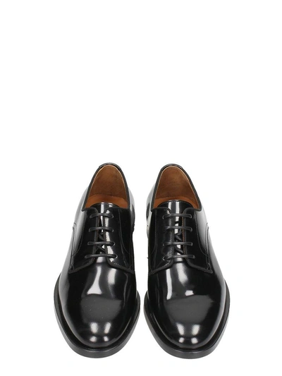 Shop Givenchy Rider Derby Black Leather Lace Up