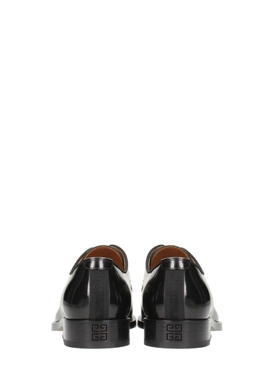 Shop Givenchy Rider Derby Black Leather Lace Up