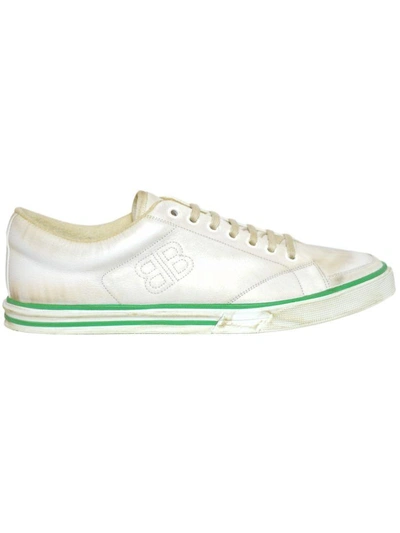 Shop Balenciaga Match Low Sneakers In Blanc