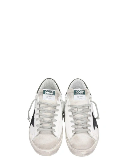 Shop Golden Goose White Leather And Suede Sneakers