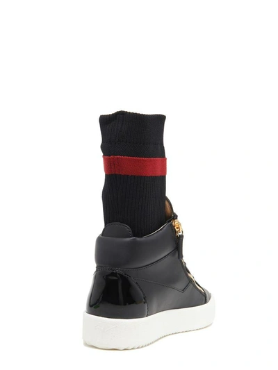Shop Giuseppe Zanotti 'socks' Shoes In Black