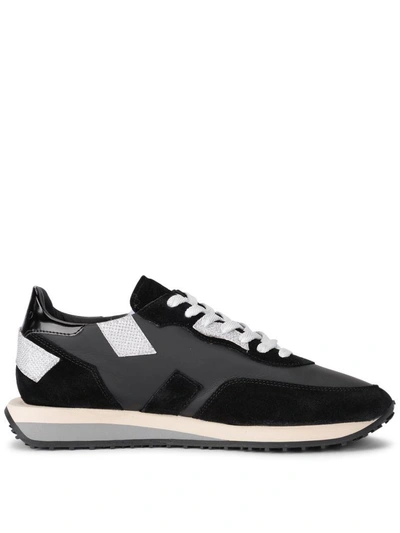 Shop Ghoud Rush Black And Silver Leather Sneaker In Nero