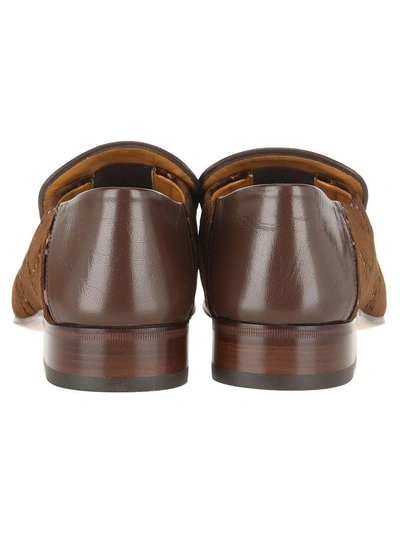 Shop Gucci Mocassino Mister Gg Supreme In Brown