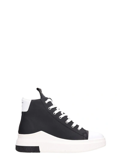 Shop Cinzia Araia Black Rubber Sneakers