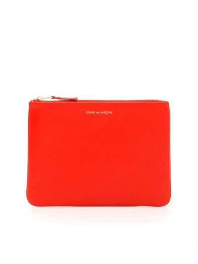 Shop Comme Des Garçons Unisex Classic Pouch In Orange|arancio