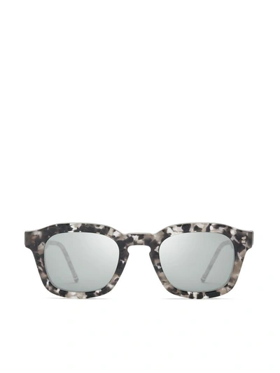 Shop Thom Browne Unisex Sunglasses In Grey Tortoise Dark Grey Silvfl