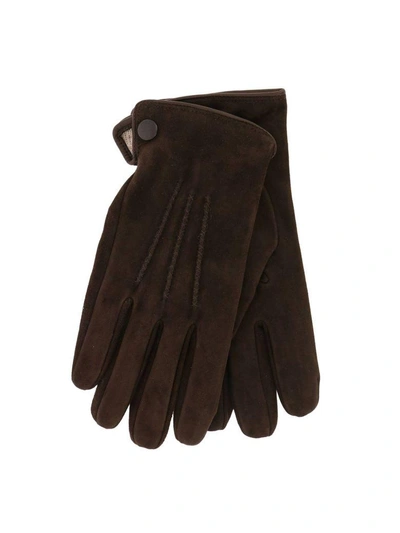 Shop Eleventy Gloves Gloves Men  In Dark