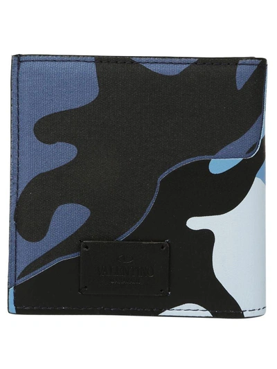 Shop Valentino Wallet In Bluette/light Indaco