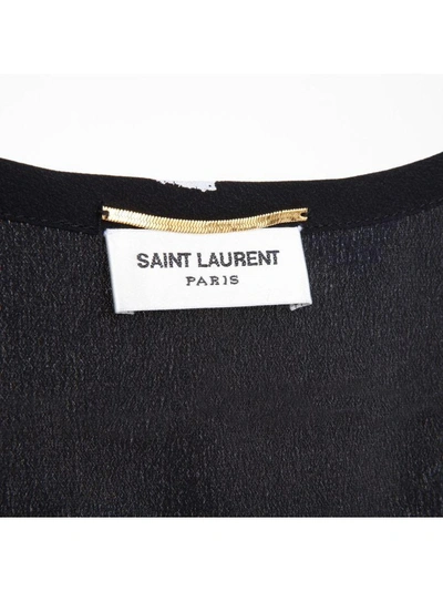 Shop Saint Laurent Moon Print T-shirt In Noir Blanc