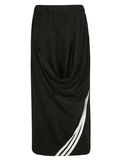 Shop Y-3 Side Stripe Skirt In Black