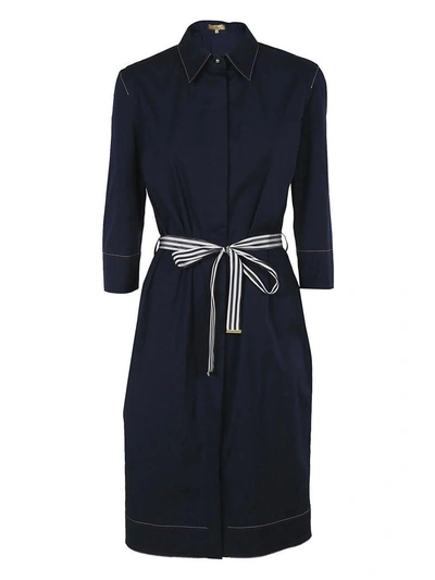 Shop Fay Knee Length Dress In Blu