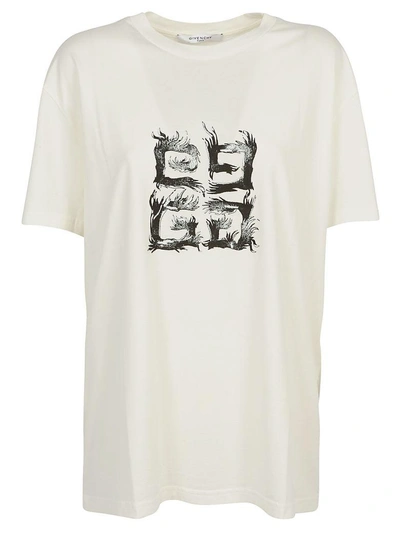 Shop Givenchy T-shirt In Off White