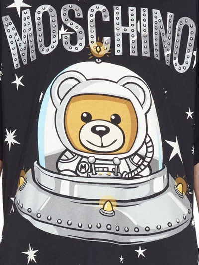 Shop Moschino 'teddy Ufo' T-shirt In Black