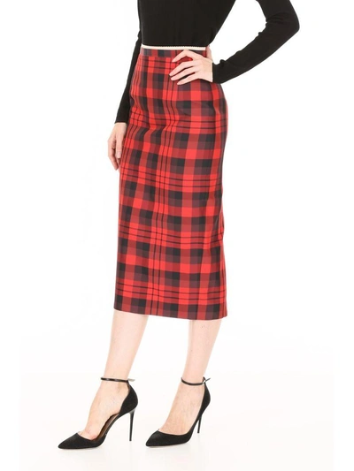 Shop N°21 Check Skirt In Black Redrosso