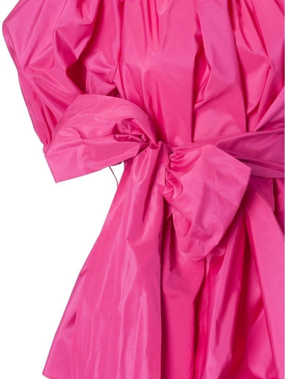 Shop Stella Mccartney Off The Shoulder Blouse In Bright Pink