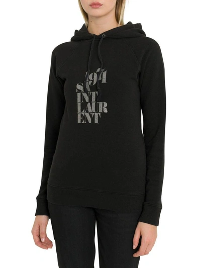 Shop Saint Laurent 1971 Hoodie In Nero