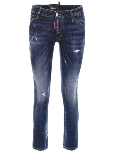Shop Dsquared2 Runway Flare Jeans In Blueblu