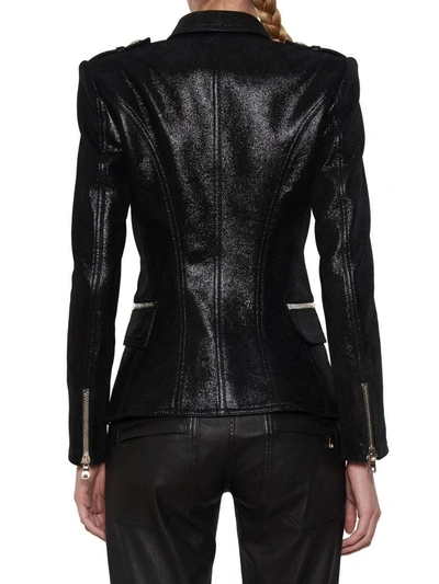 Shop Balmain Jacket In Black