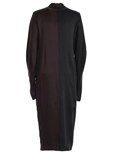 Shop Haider Ackermann Wrap Tux Dress In Chocolate