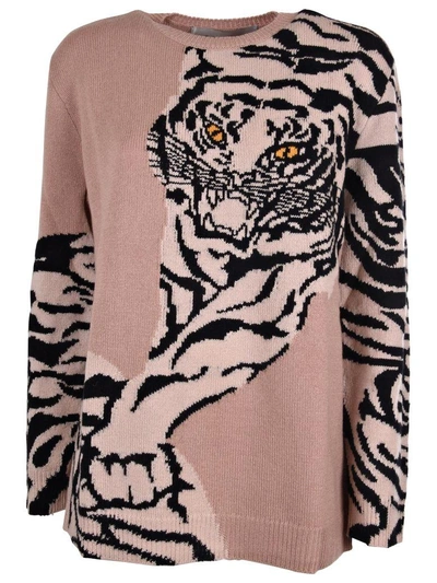 Shop Valentino Tiger Sweater In Sskin