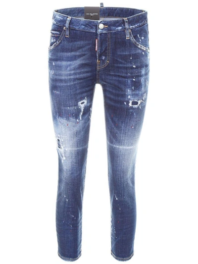 Shop Dsquared2 Cool Girl Jeans In Blue Denimblu