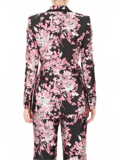Shop Dolce & Gabbana Floral Brocade Jacket In Jaquard|nero