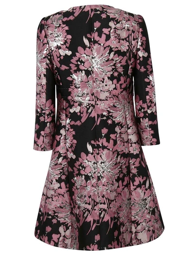 Shop Dolce & Gabbana Floral Embroidered Coat In Srosa