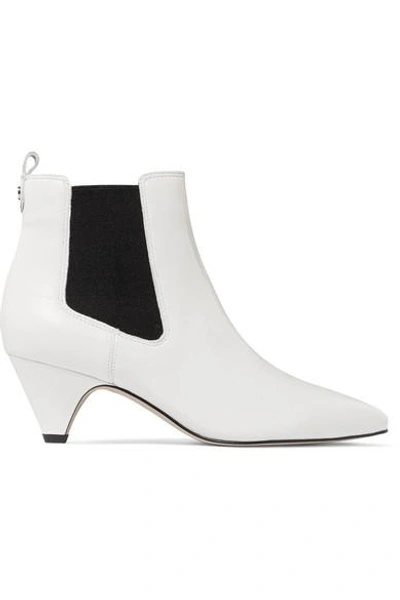Shop Sam Edelman Leather Ankle Boots In White