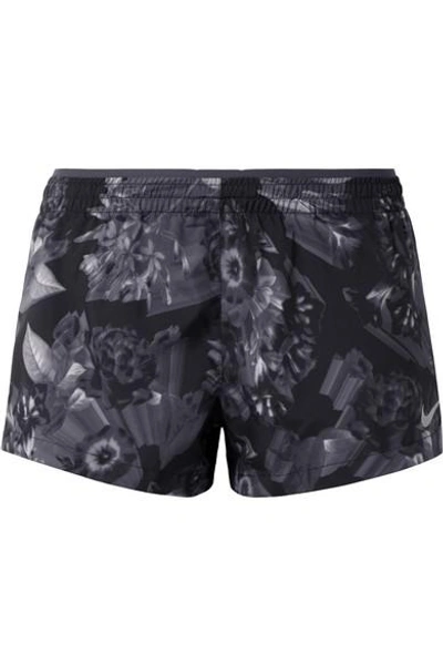 Shop Nike Elevate Printed Dri-fit Shell Shorts In Anthracite