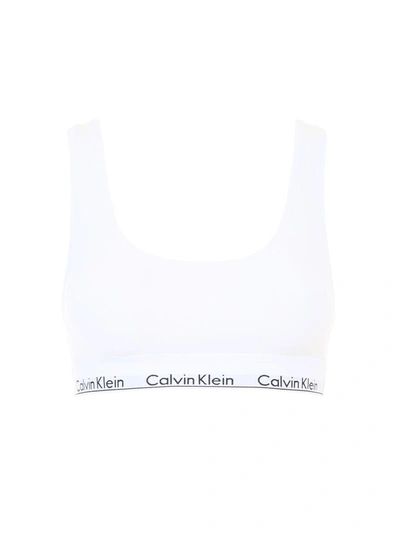 Shop Calvin Klein Bralette In White (white)