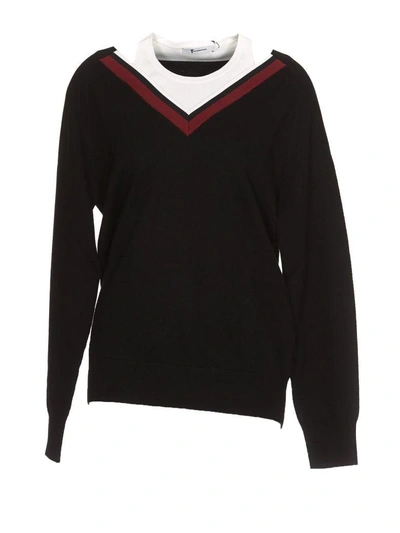 Shop Alexander Wang T T By Alexander Wang Double Layer Sweater In Black