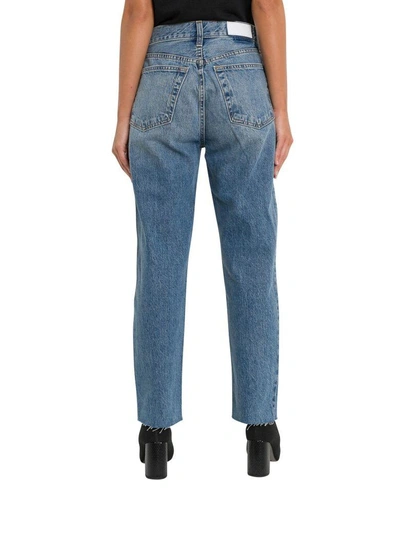 Shop Re/done Stove Pip Jeans In Blu