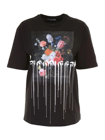 Shop Alexander Mcqueen Printed T-shirt In Black Blacknero