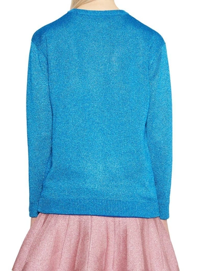Shop Alberta Ferretti 'rainbow Week' Sweater In Light Blue