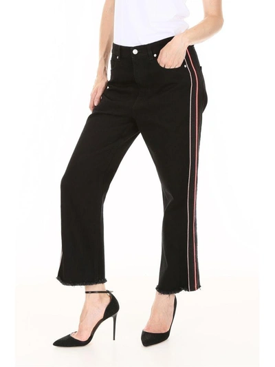 Shop Alexander Mcqueen Cropped Jeans In Black (black)