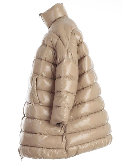 Shop Hache Classic Padded Jacket In Camel