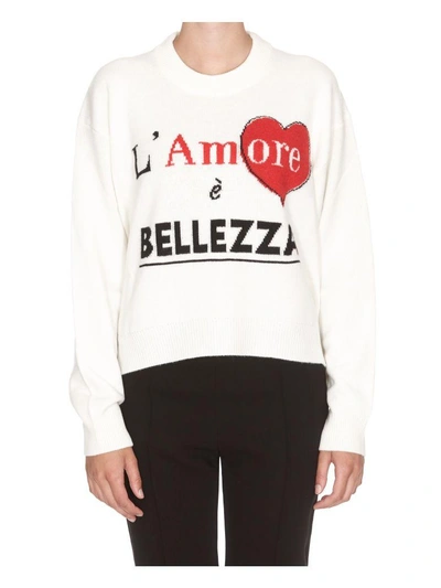 Shop Dolce & Gabbana Cachemire Pullover In White