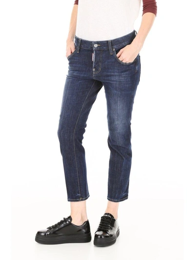 Shop Dsquared2 Cool Girl Jeans In Denim|blu