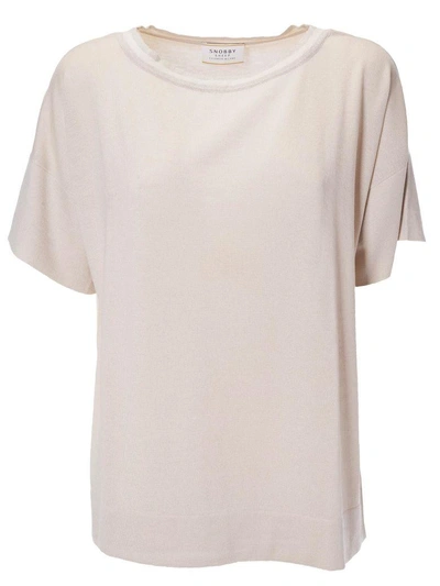 Shop Snobby Sheep Oversized Top In Beige