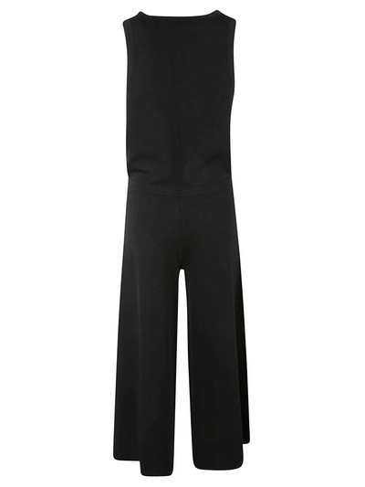 Shop Theory Knit Wrap Jumpsuit In Black