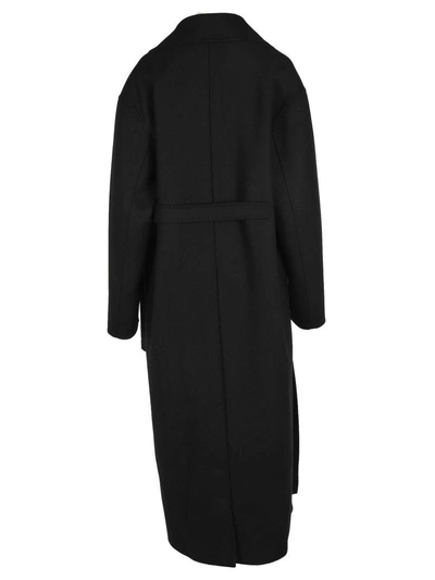 Shop Prada Cappotto In Black