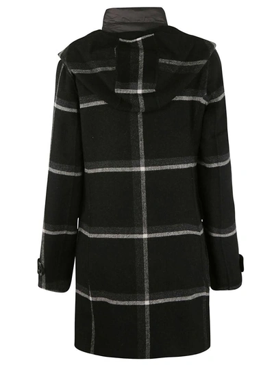 Shop Woolrich Checked Coat In Black Check