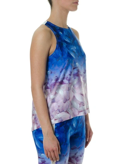 Shop Puma Multicolor Floreal Print Top By Sw In Blue/pink