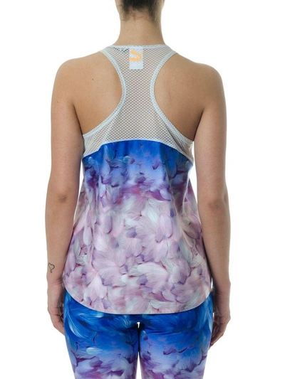 Shop Puma Multicolor Floreal Print Top By Sw In Blue/pink