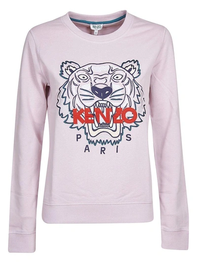 Shop Kenzo Tiger Sweatshirt In Rosa