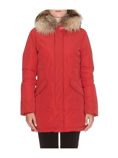Shop Woolrich Luxury Arctic Parka In Red