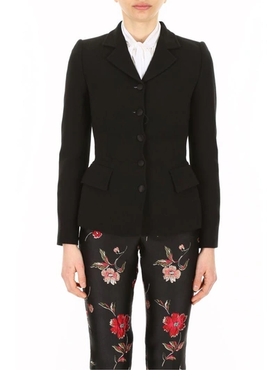 Shop Dolce & Gabbana Wool Jacket In Neronero